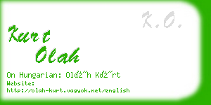 kurt olah business card